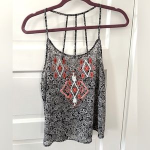 Aztec Floral Print Tank Top